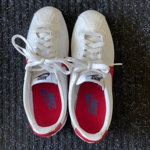 Nike White&Red Classic Cortez sneakers